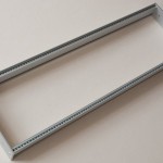 Eurorack DIY Materials: Clicks and Clocks 3U Frame, flexible width