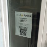 Clicks & Clocks Shop/Workshop Front Door